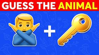 Guess the ANIMAL by Emoji? 🐶🐱🐼 Emoji Quiz Challenge