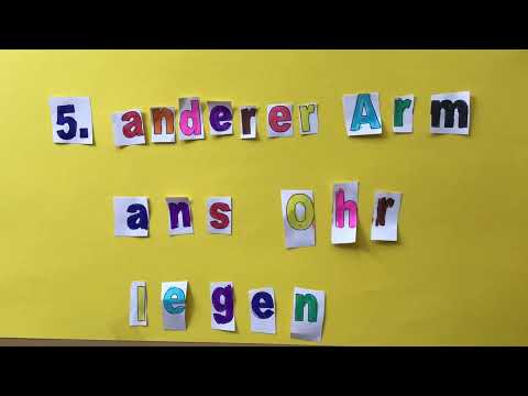 Kinder erklären die stabile Seitenlage