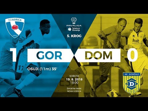 5.krog: Gorica - Domžale 1:0 ; Prva liga Telekom Slovenije 2018/2019