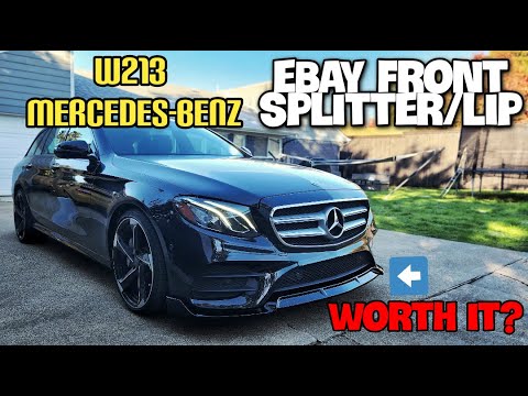 Mercedes W213 eBay front lip/splitter: aero parts on a budget for your E400, E43 AMG + others