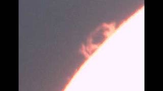 preview picture of video 'Protuberanze solari - 30/08/2009'