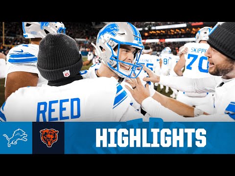 Lions defeat the Bears 19-16 off a walk-off field goal by Jake Bates | NFL Week 18 highlights