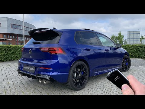 2021 Volkswagen Golf 8 R Akrapovic Titanium Exhausts (320hp) | SOUND, Launch Control, Visual Review