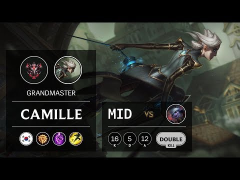 Camille Mid vs Tristana - KR Grandmaster Patch 9.21