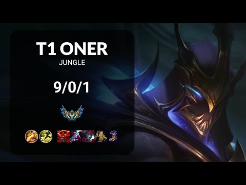 T1 Oner Zed vs Zac JUNGLE - KR CHALLENGER Patch 15.11