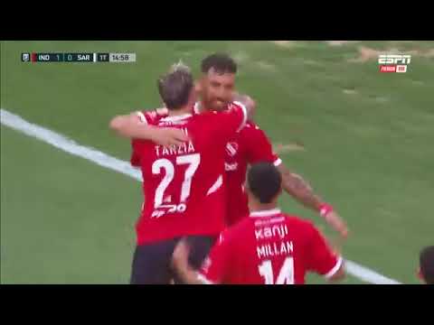 ¡GOLEADOR! Ávalos marca en Avellaneda el 1-0 de Independiente ante Sarmiento en el #TorneoApertura.