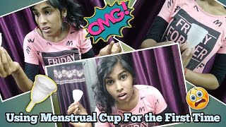 On Camera Experience,Painful or not🤔?Using Menstrual Cup For the First time ! How to Insert & Remove