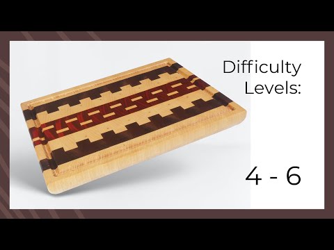25 Levels of Cutting Boards | Episode 2 | Endgrain - Strips Endgrain - Glitch Board