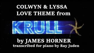Piano Solo   Colwyn and Lyssa Love Theme from KRULL