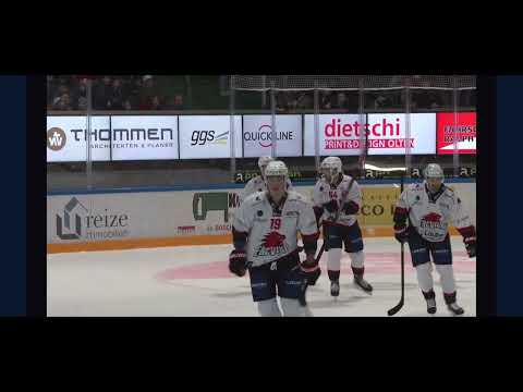 Jake Virtanen EHC Visp Goal Vs EHC Olten