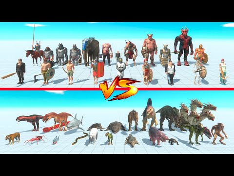 Weapon Team vs Bite Team - Animal Revolt Battle Simulator