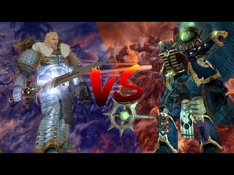 DoW Unification Mod: 13th Company (Space Wolves) vs Thousand Sons | Survival Mode
