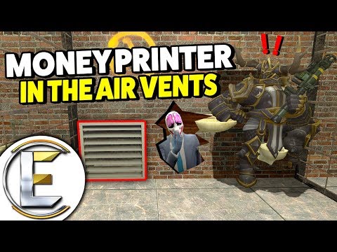 Hidden Money Printer In Air Vents - Gmod DarkRP (Found A Good Place To Hide My Base!)