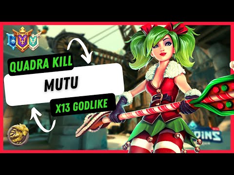 Mutu (Grand Master) Worm Hole Quadra Kill X13 Godlike Paladins Ranked Competitive
