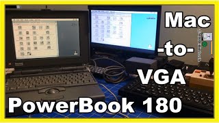 Quick Clip: Connecting VGA Monitor to Mac PowerBook 180 - #MARCHintosh