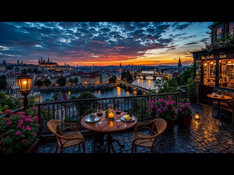 Prague Evening Balcony Jazz ☕ Relaxing Jazz Instrumental Music for Study, Focus & Calm Work