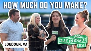 Asking people in the richest county how much they make! Loudoun County, VA📍Salary Transparent Street