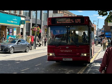 Red Eagle Dennis Dart On the W20 From Watford town Centre to Oxhey Hill via Watford Junction station