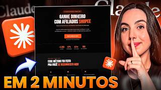 Como Criar Uma PÁGINA DE VENDAS Com o CLAUDE Em Apenas 2 Minutos! Passo a Passo Completo