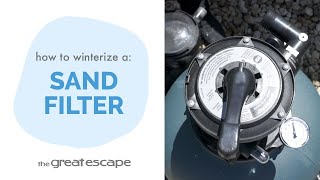 How to Properly Winterize Your  Pump & Sand Filter