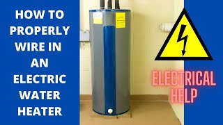 How To Wire A Water Heater To A Disconnect Box