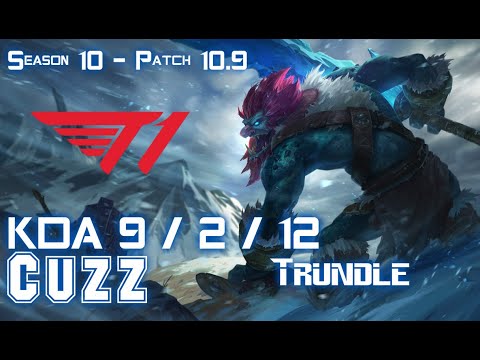 T1 Cuzz TRUNDLE vs SHYVANA Jungle - Patch 10.9 KR Ranked