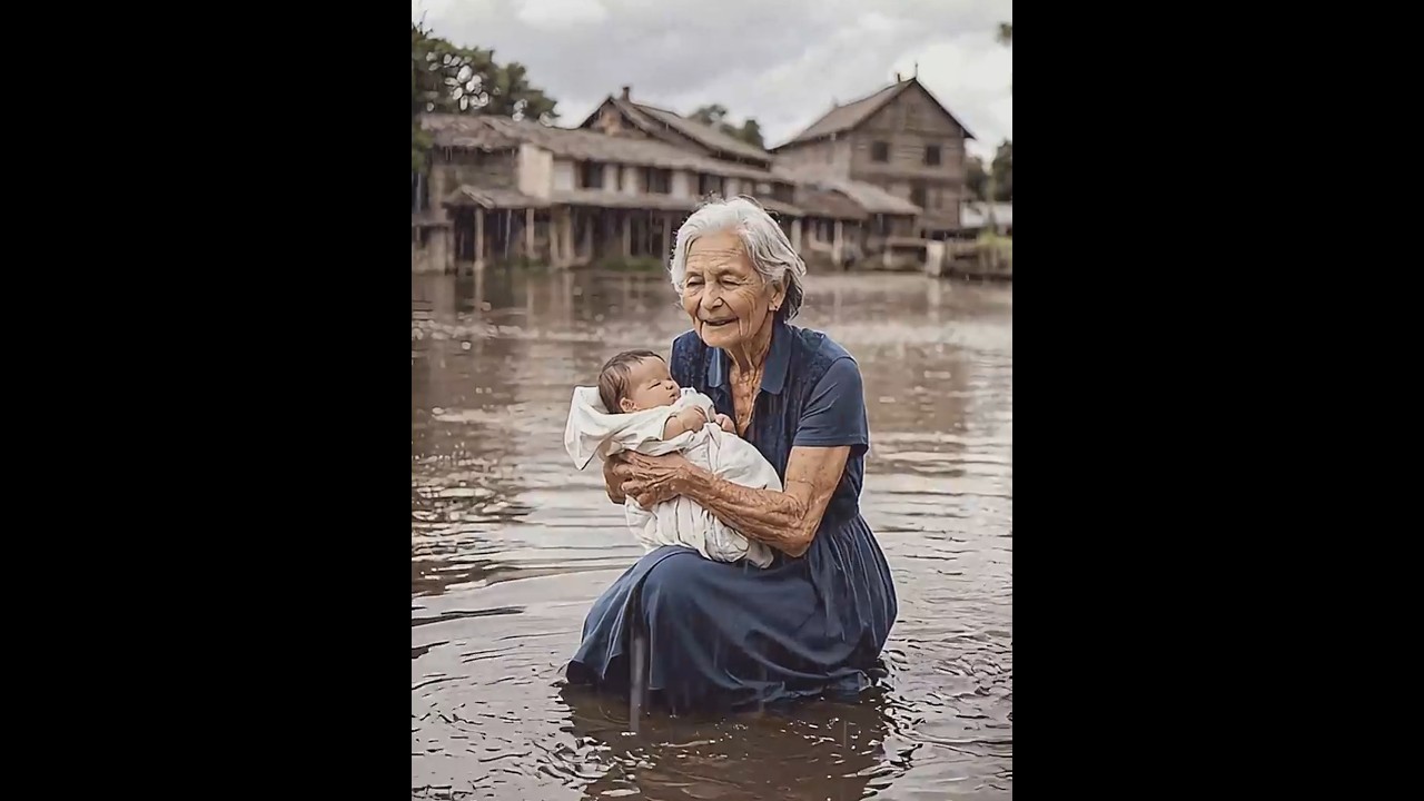 Blind Grandmother's Granddaughter Swept Away by Flood, Only God Can Help 😢#TearfulStory#Miracle