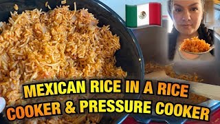 Mexican / Spanish Rice in a Rice Cooker & Pressure Cooker