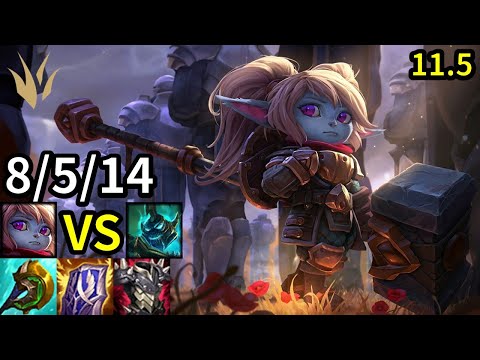 Poppy Jungle vs Hecarim - KR Grandmaster | Patch 11.5