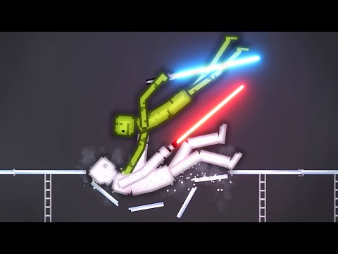 100 NPCs Fight With Lightsabers In People Playground