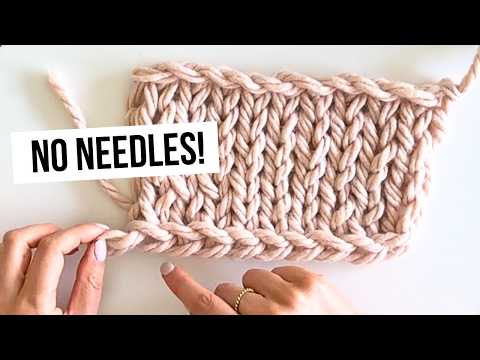 HOW DO YOU FINGER KNIT?  👉🧶🤏  A Simple Tutorial For Beginners