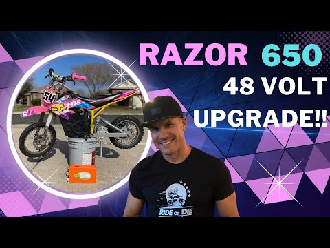 How to Upgrade Your Razor Dirt bike MX500 MX650 SX500 and RSF to 48 Volts⚡️ Step BY Step! 💪🏼