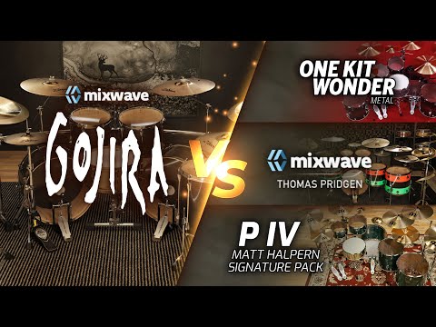 MixWave: Gojira vs GGD One Kit Wonder: Metal vs MixWave Thomas Pridgen vs GGD P IV Demo & Comparison