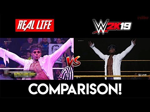 WWE 2K19 vs Real Life - Velveteen Dream Entrance Comparison!