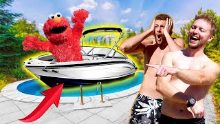 Elmo Rides AreUsuperCereals Brand NEW Summer Boat!