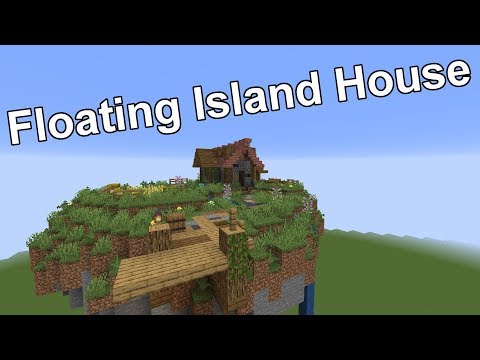 CodedStingray - Minecraft Timelapse | Floating Island House [Terraforming & Building] | Small Worlds #011