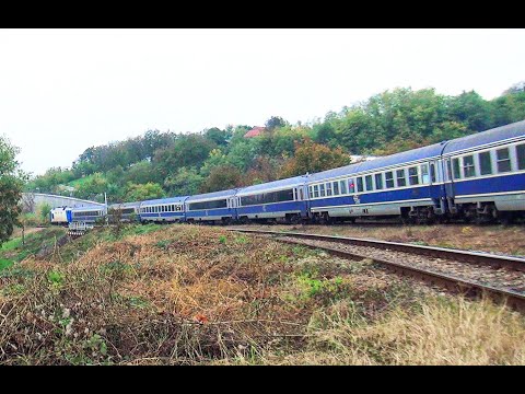 IR 1833 Iași-Timișoara Nord cu 8 vagoane și mecanic shukar trece Podul de peste Crișul Repede-Oradea