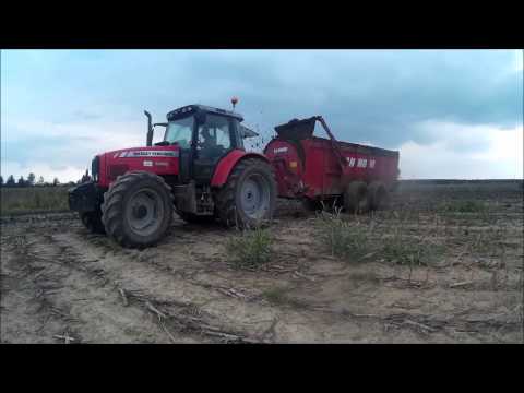 [Gopro] Spargimento letame 2016 Massey Ferguson 5465 con Annovi 2 assi