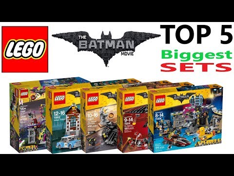 Lego Batman Movie Top 5 Biggest Sets of all Time - Lego Speed Build Review