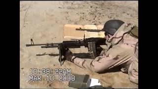 Navy MK43 / M60E4 machine gun transition drill for Crew Served Weapons Instructors CSWI. 