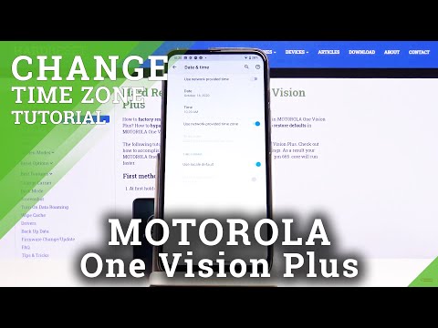 How to Set Date & Time in MOTOROLA One Vision Plus – Find Time Zone Options