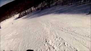 preview picture of video 'Snowboarding at Winterplace, WV with my GoPro in HD. Run 10 on February 10, 2013'