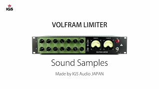 Video thumbnail for IGS Audio Volfram Limiter Sound Samples by A&M GROUP OFFICIAL - TV