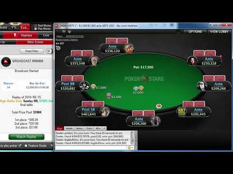 Replay |"probirs" vs "lena900" Final table PokerStars High Roller Club $2,100 Sunday HR Sep 15, 2019