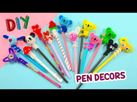 10 DIY PEN TOPPER IDEAS - Easy and Cute Crafts