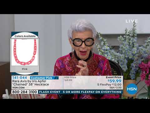 Rara Avis von Iris Apfel „Chained“ Harz-Gliederkette