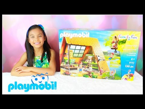 Family Fun For Kids! PLAYMOBIL Summer Camping and Ziplining
