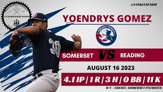 Yoendrys Gómez Vs. Reading Phils 8/16/23