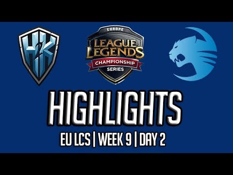H2K vs Roccat | EU LCS HIGHLIGHTS | Week 9 | Day 2 | 2018