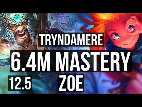 TRYNDA vs ZOE (MID) | 6.4M mastery, 4/1/9, 1000+ games | NA Master | 12.5